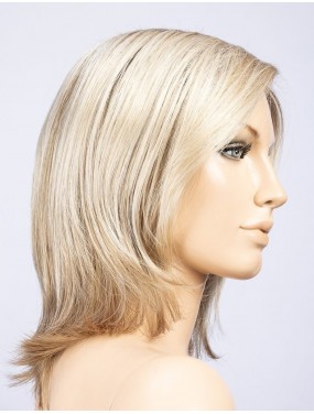 Perruque Lucky Mono Part Ellen Wille teinte Lightchampagne Rooted sur mannequin vue de profil