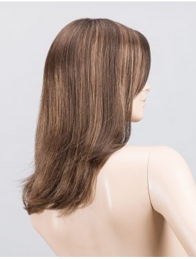 Perruque Miley Small Mono Part Ellen Wille teinte Chocolate Mix sur mannequin vue de profil
