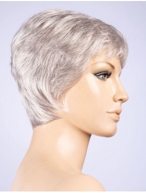 Perruque Risk Comfort Ellen Wille teinte Snow Mix sur mannequin vue de profil