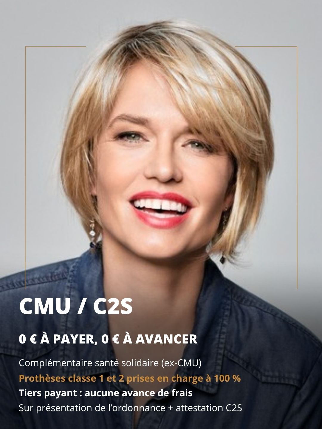 Perruque avec la CMU / Complémentaire santé solidaire : 0 € à payer, sans avance de frais