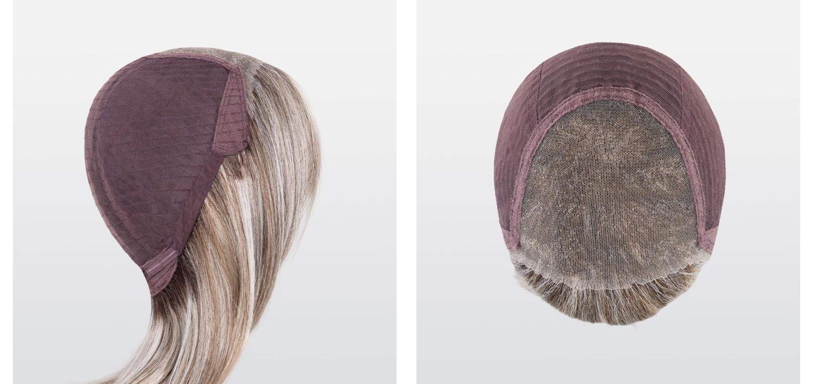 Montage de la perruque Whisper Comfort Ellen Wille : noué main + tresse sur tulle